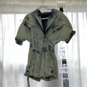 80s denim romper!